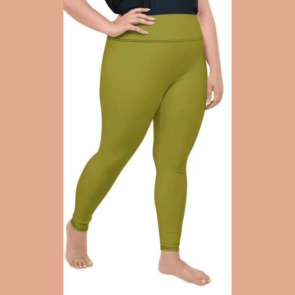 Olive Green Plus Size Leggings