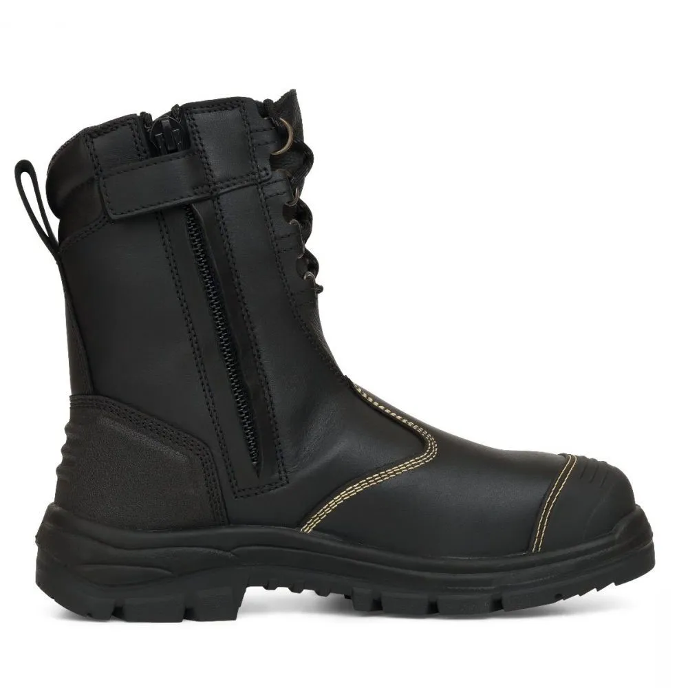 Oliver 55380 Hi-leg 200mm Zip Sided Safety Boot, Pair