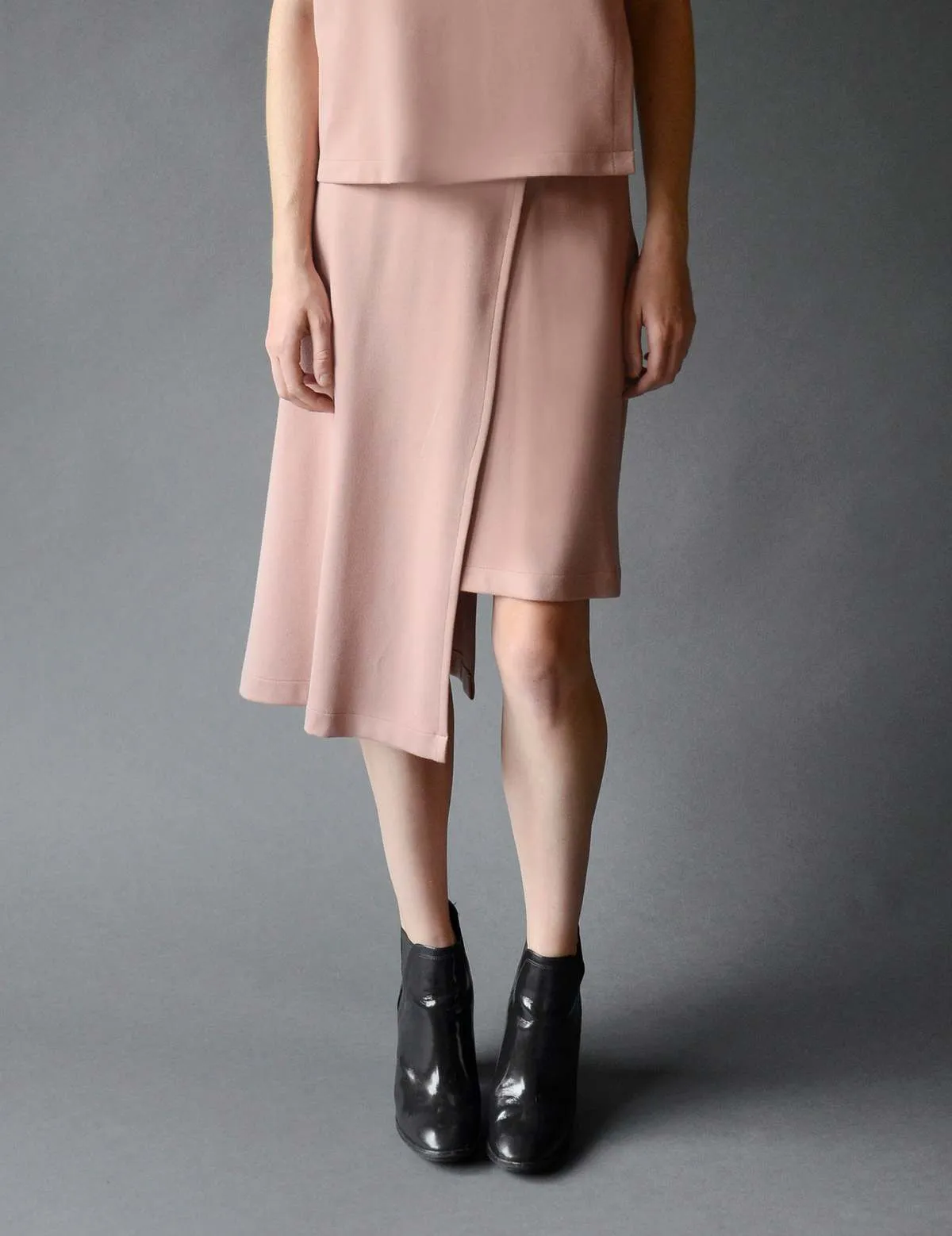 One Sided Skirt - Blush