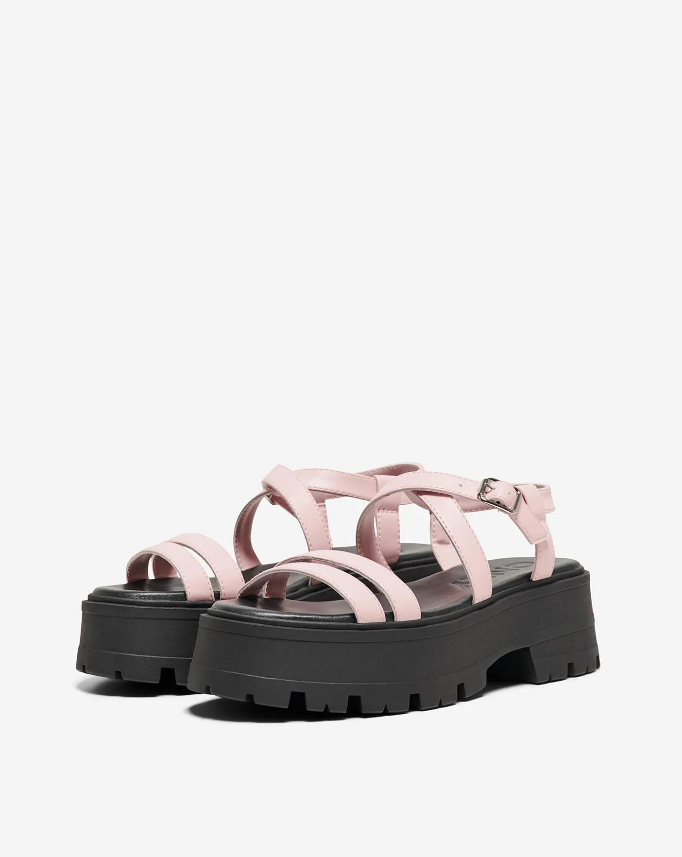 Only Mercery Chunky Sandals with Adjustable Buckle Standard Fit