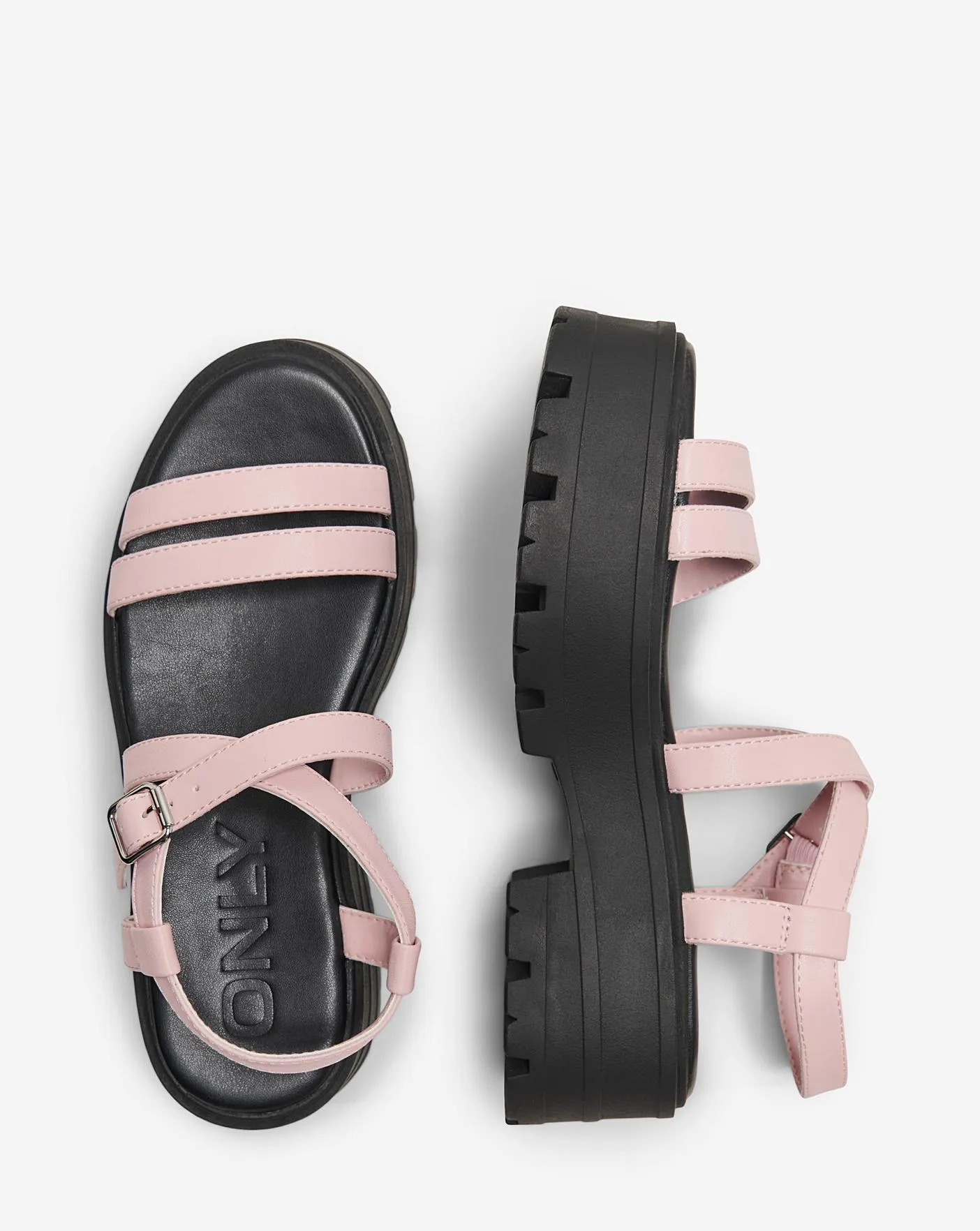 Only Mercery Chunky Sandals with Adjustable Buckle Standard Fit