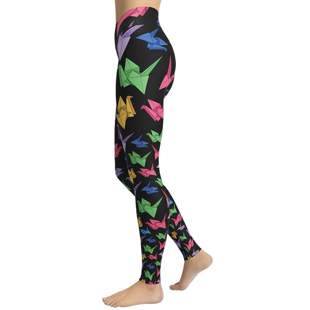 Origami Love Yoga Leggings