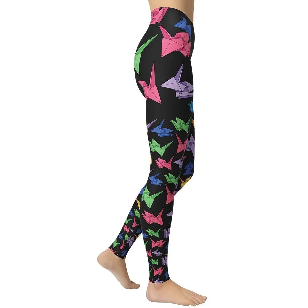 Origami Love Yoga Leggings