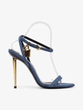 Padlock Sandals 100 Blue  Denim EU 37 UK 4