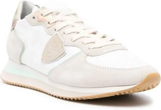 Philippe Model Paris Tropez lace-up leather sneakers Neutrals