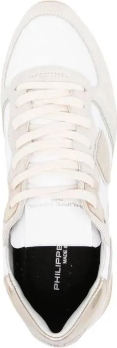 Philippe Model Paris Tropez lace-up leather sneakers Neutrals