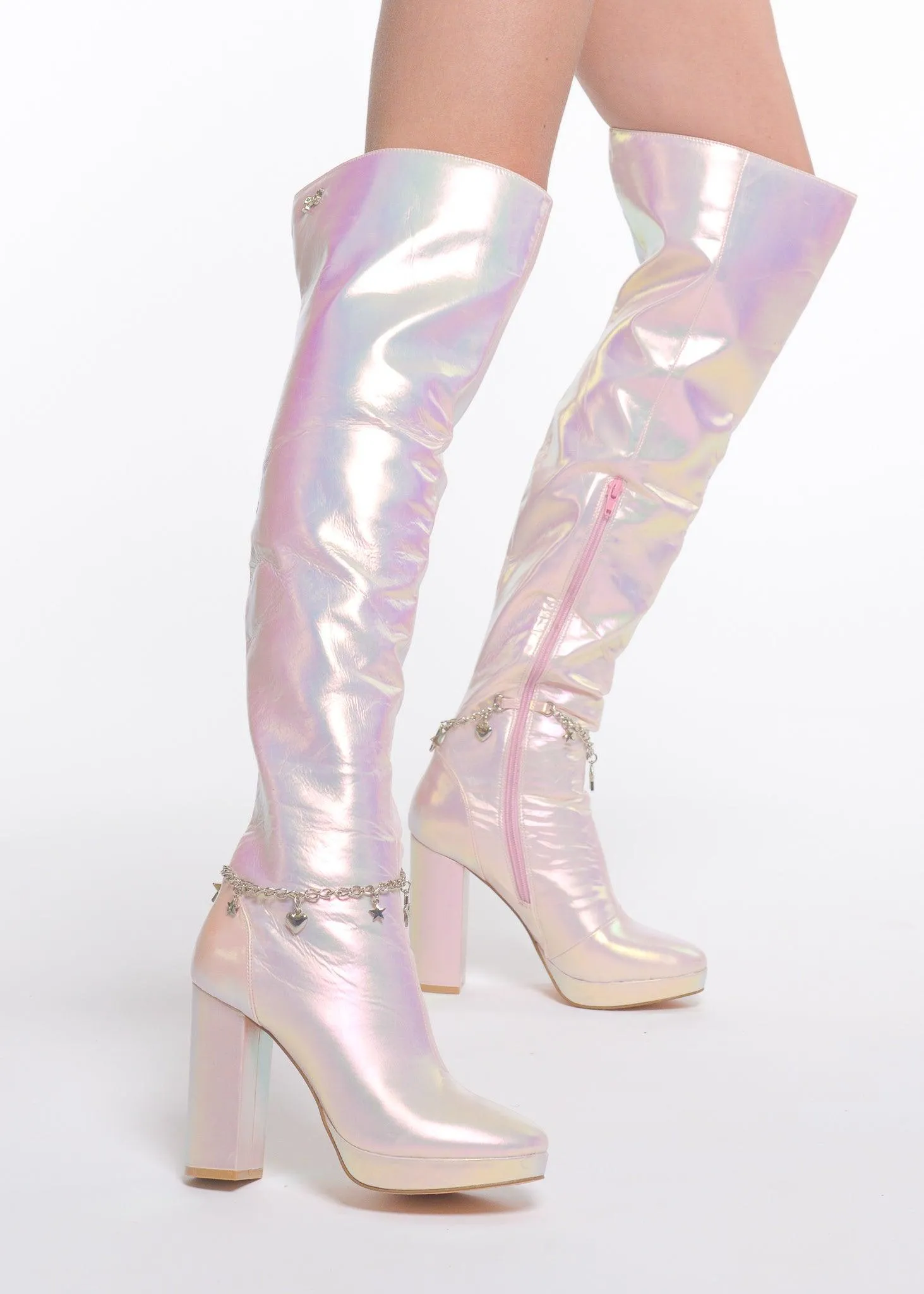 Pink Fairy Star High Boot