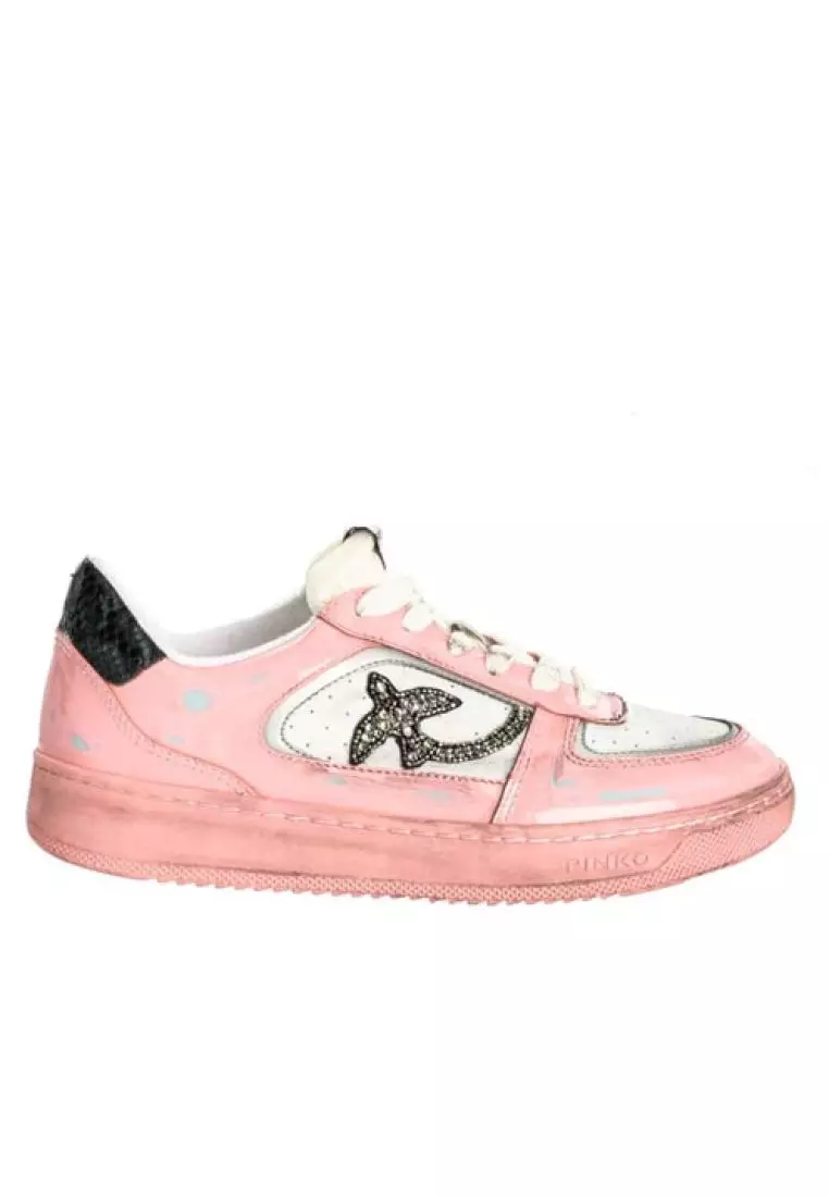 Pinko Flat sneakers in vintage patent leather