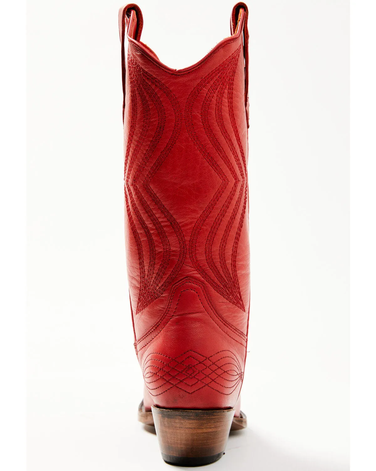 Planet Cowboy Women's It's All Red To Me Leather Western Boot - Snip Toe