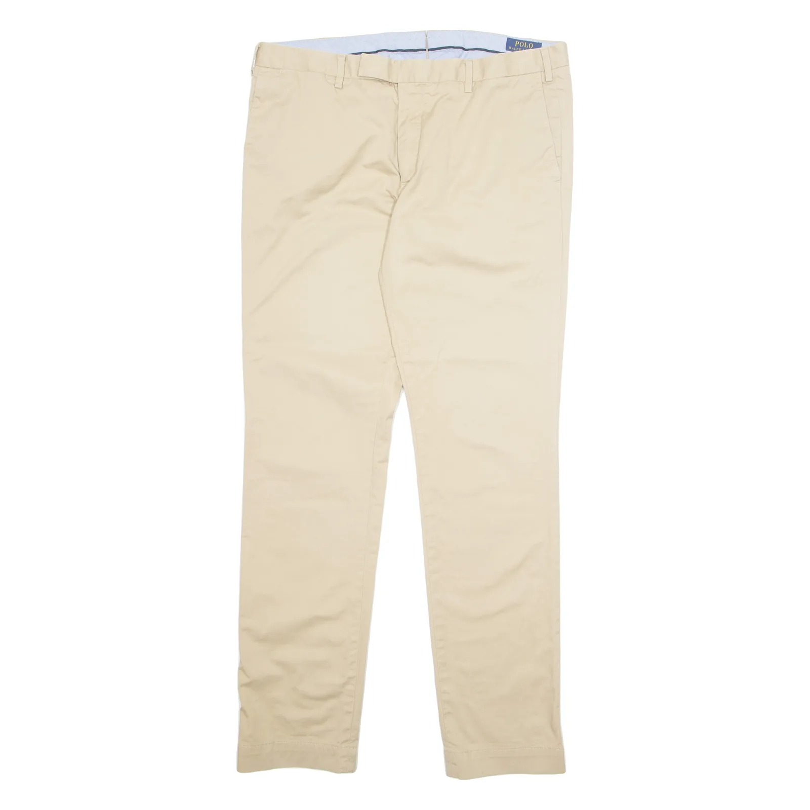 POLO RALPH LAUREN Chino Mens Trousers Beige Slim Straight W36 L34