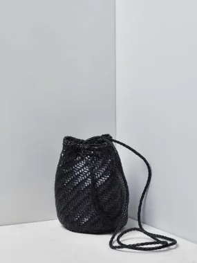 POMPOM DOUBLE JUMP bag - BLACK