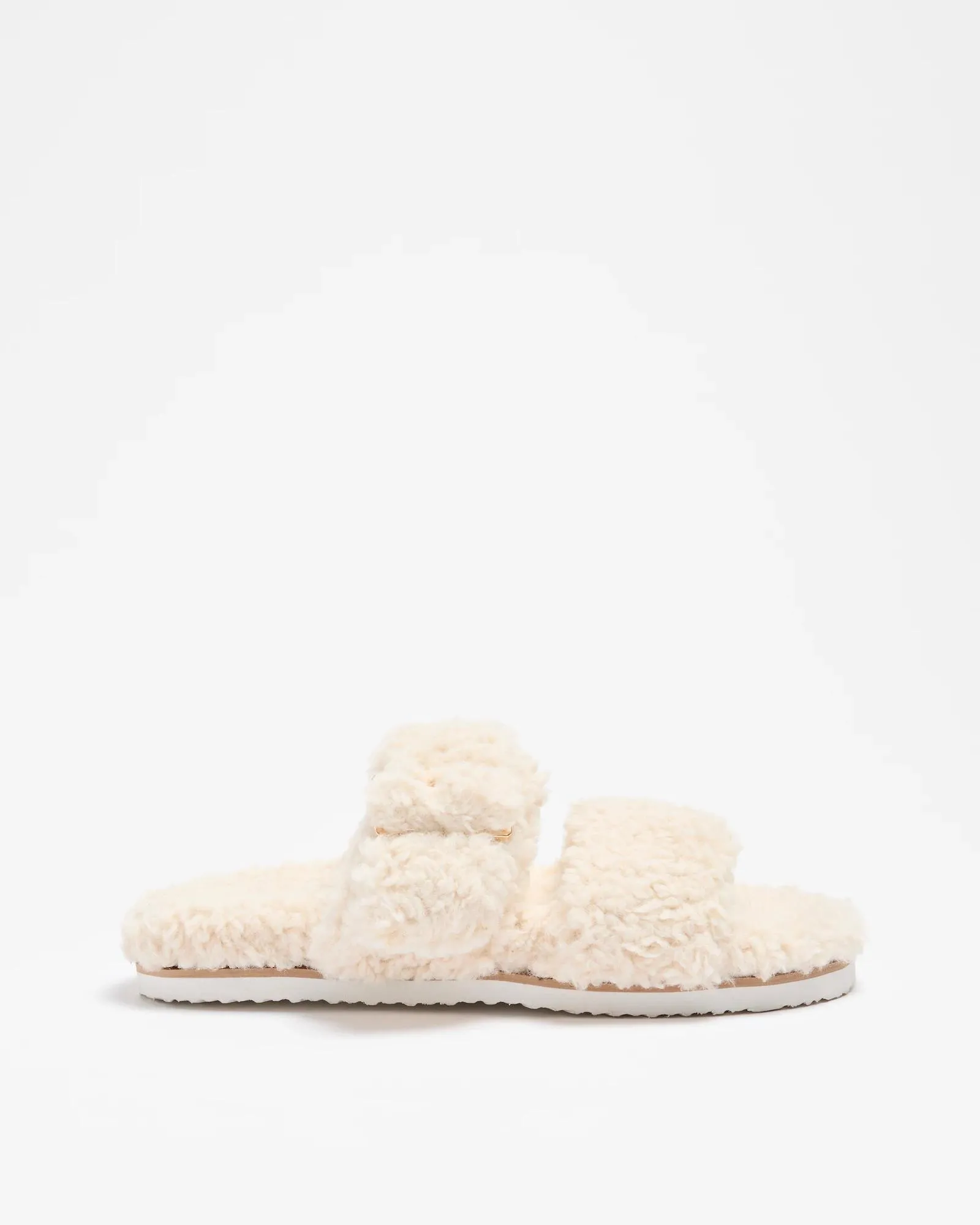 popular  Womens Teddy Fleece Moulded Slipper Scuff