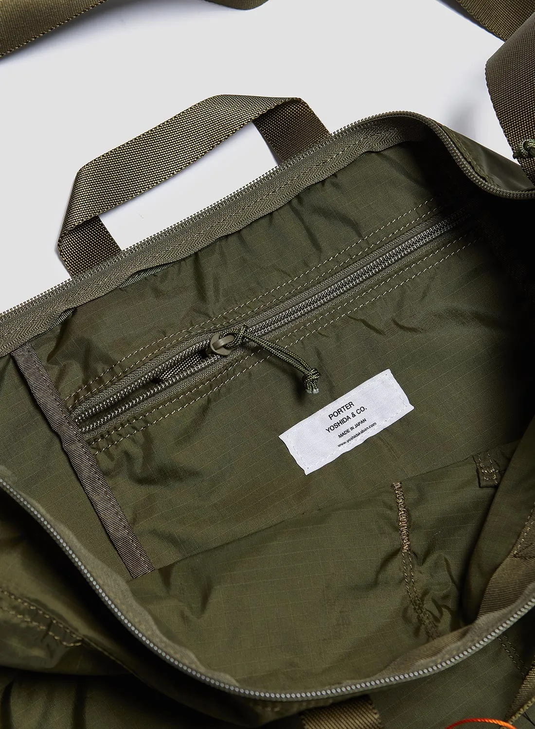 Porter-Yoshida & Co Flex 2Way Helmet Bag in Olive Drab