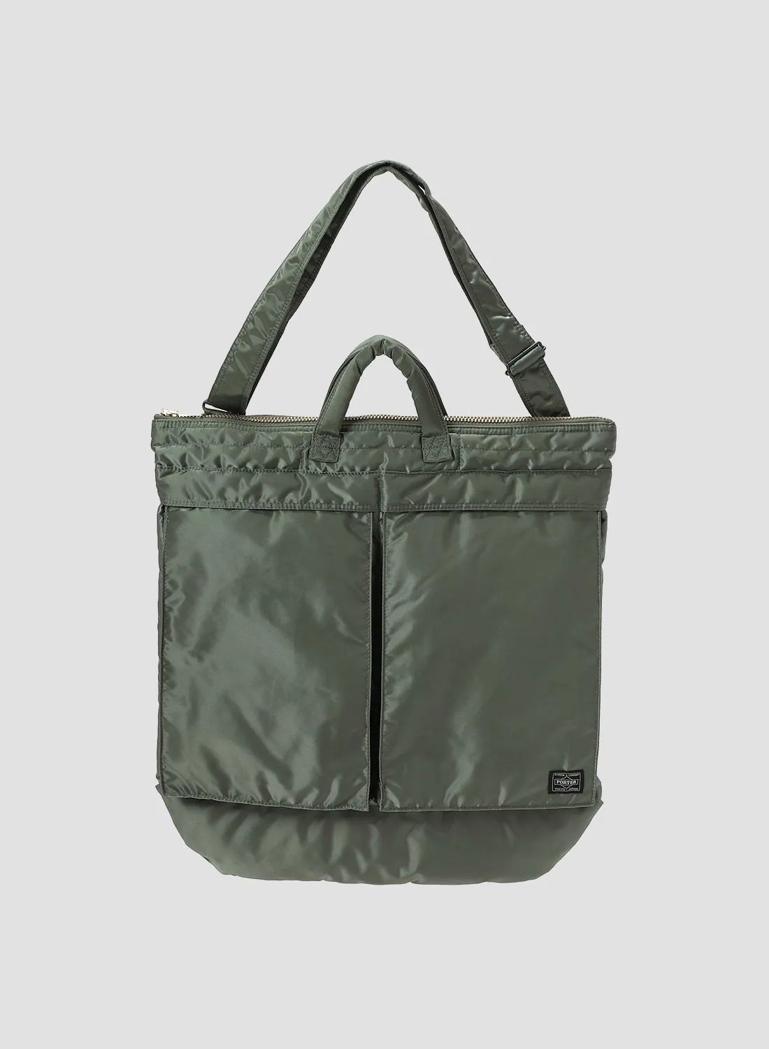 Porter-Yoshida & Co Tanker 2-Way Helmet Bag in Sage Green