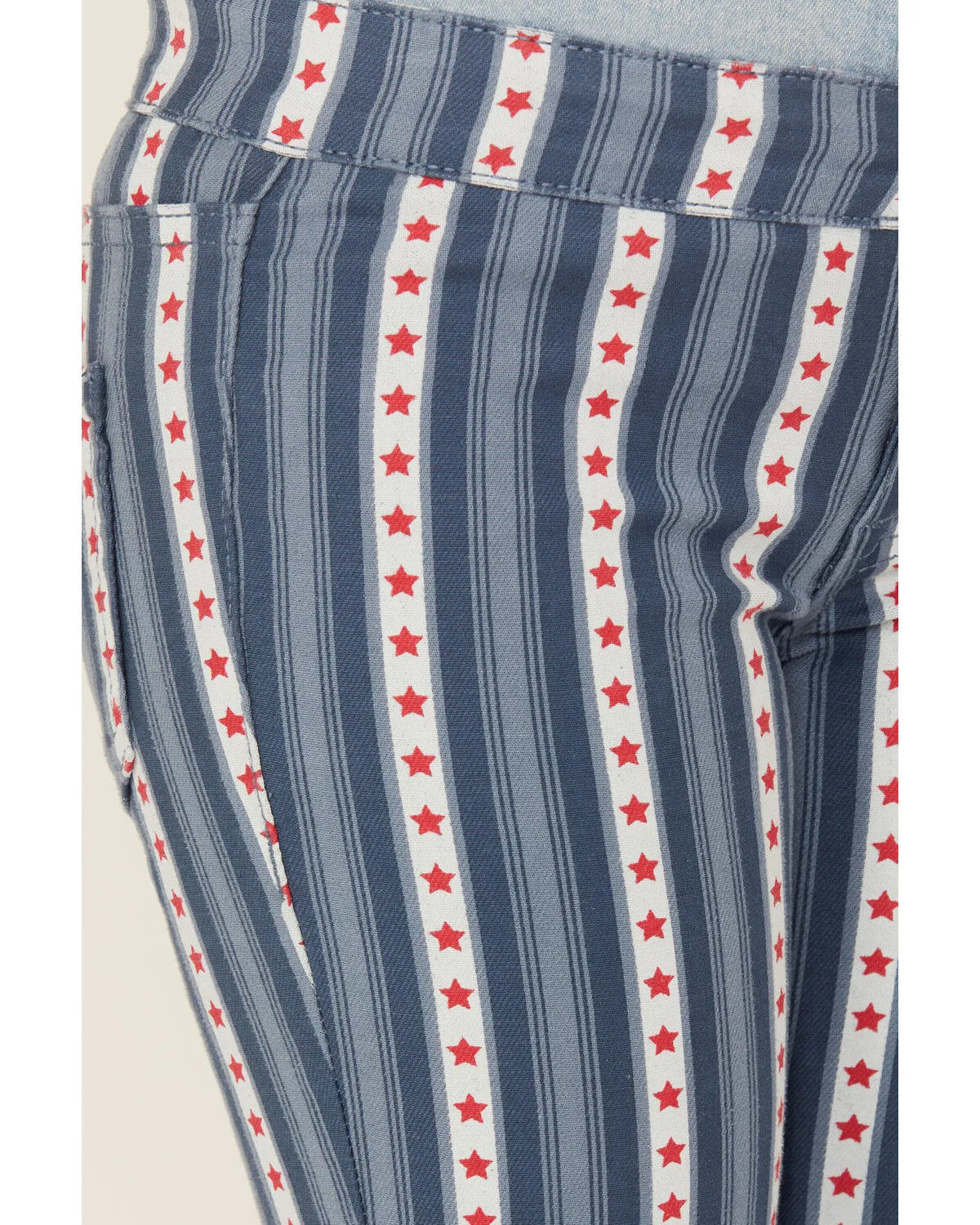 Product Name:  Rock & Roll Denim Americana Striped Flare Jeans