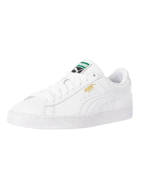 Puma Basket Classic Leather Trainers - White