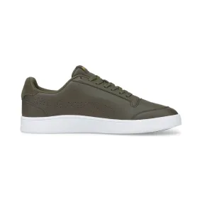 PUMA SHUFFLE PERFORATED - FOREST NIGHT/PUMA TEAM GOLD