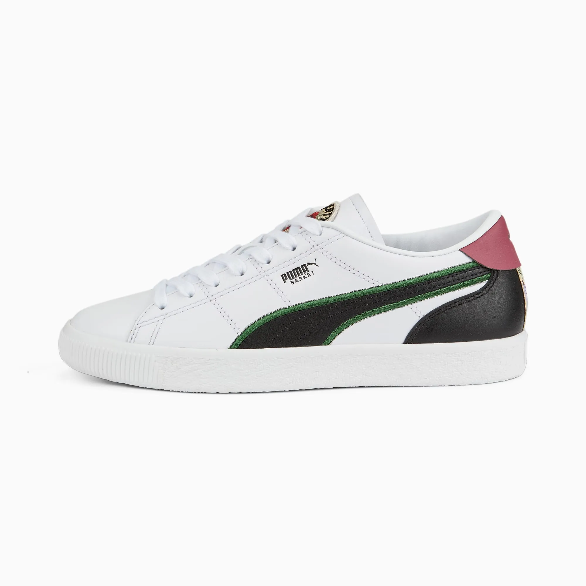 PUMA x LIBERTY Basket Women's Sneakers - Puma White-Puma Black