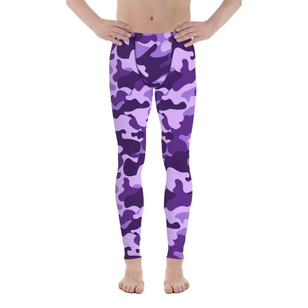 Purple Camo Men's Leggings