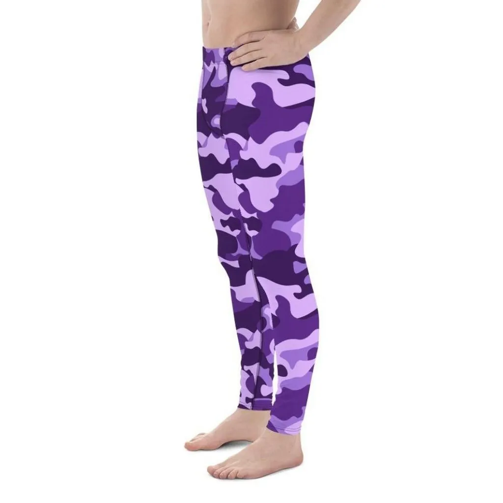 Purple Camo Men's Leggings