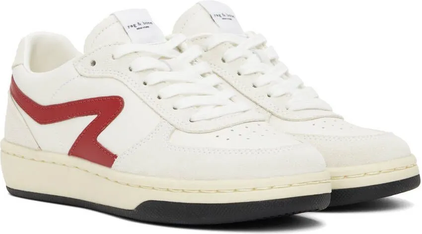 Rag & bone Off-White Retro Court Sneakers