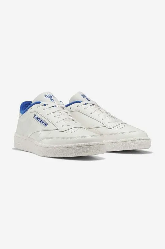 Reebok leather sneakers Club C 85 IE9388 white color