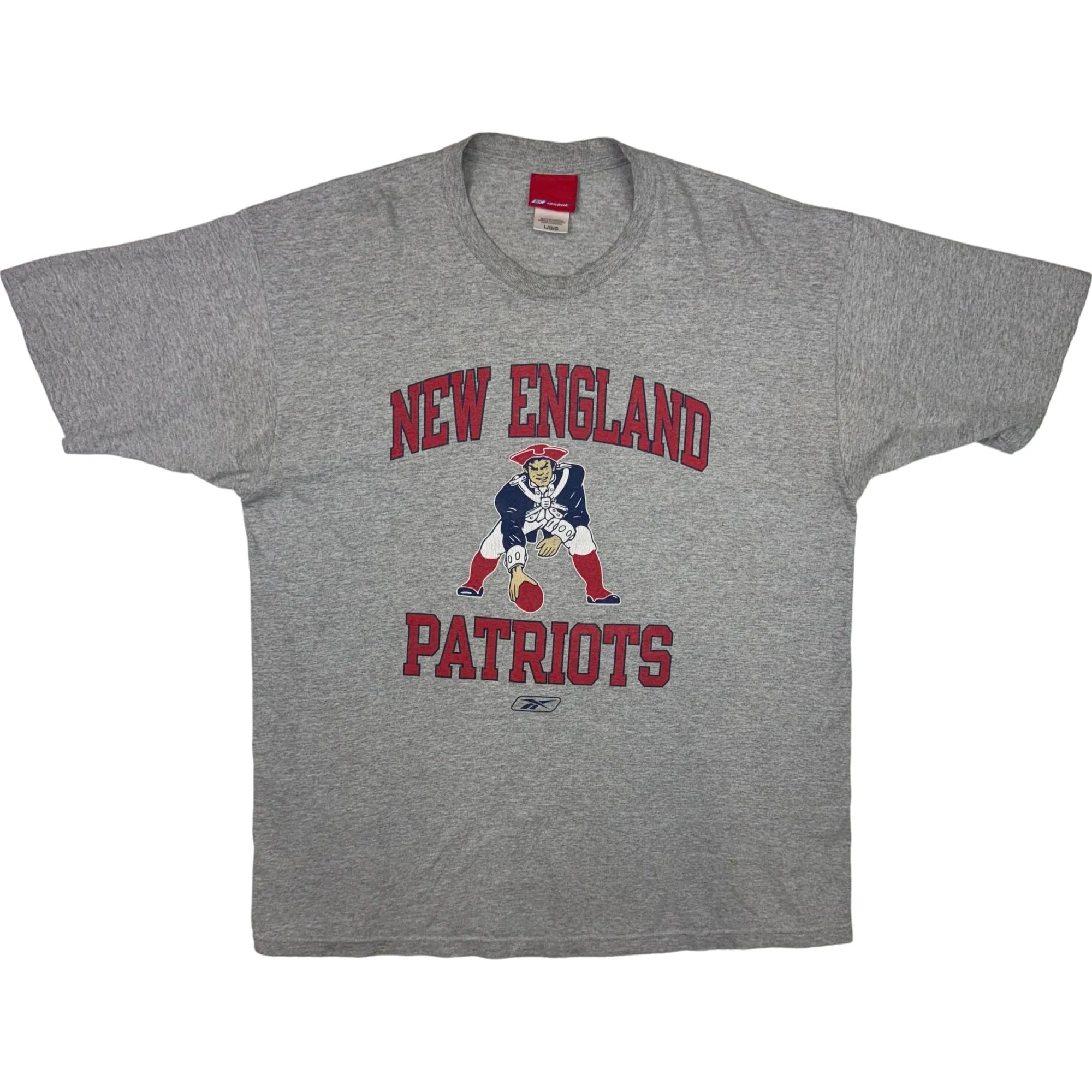 Reebok New England Patriots Graphic T-shirt Grey