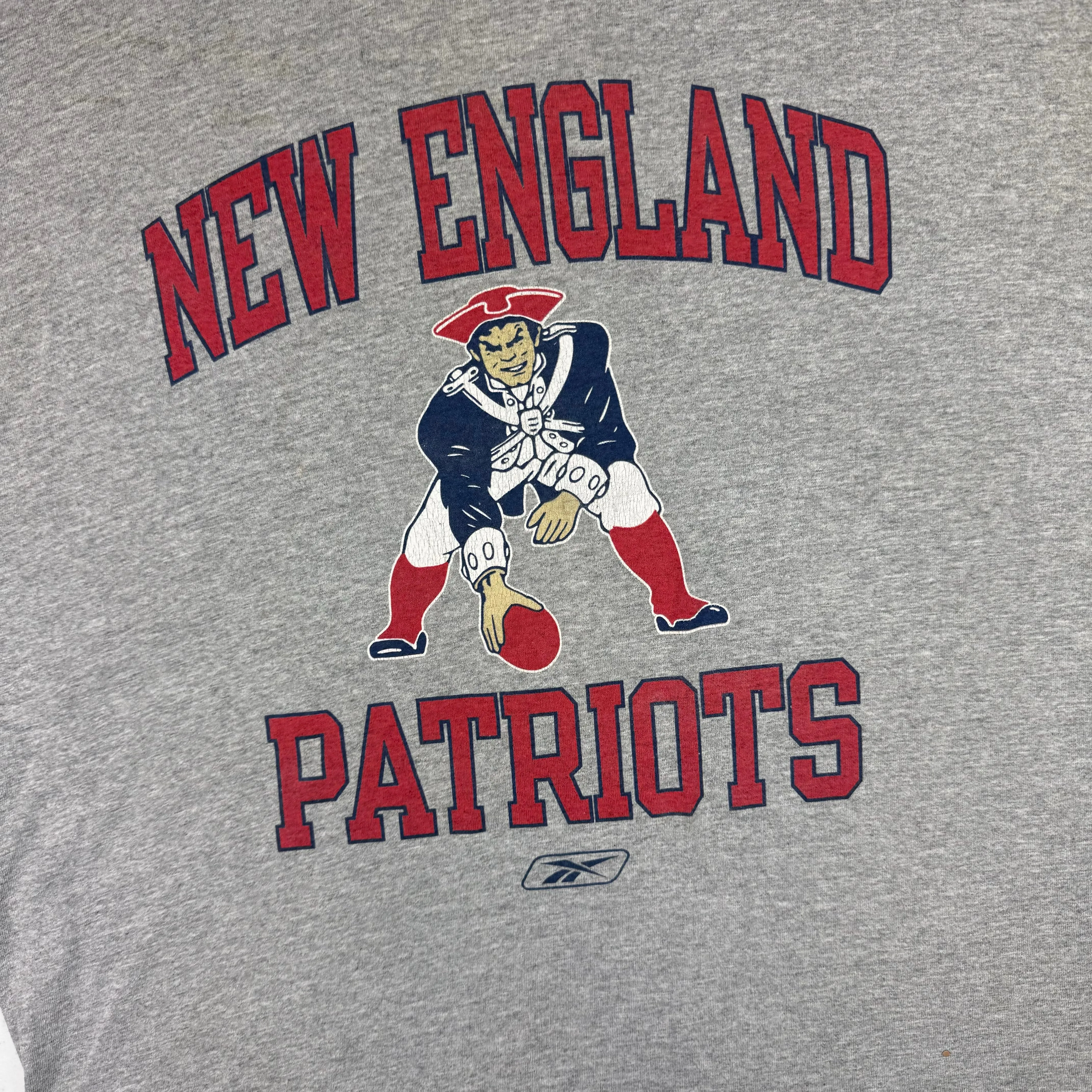 Reebok New England Patriots Graphic T-shirt Grey