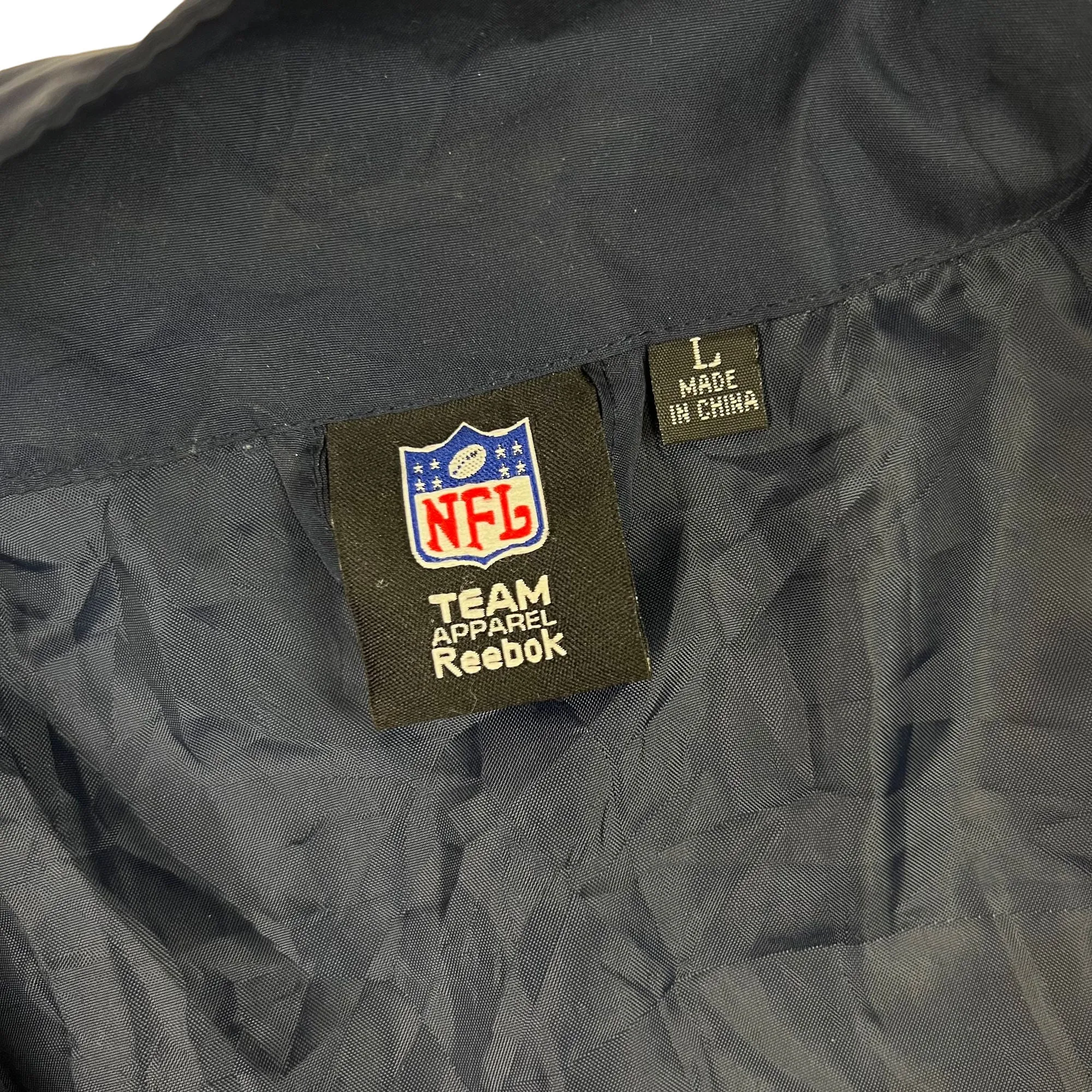 Reebok NFL Chicago Bears Track Jacket Navy Grey