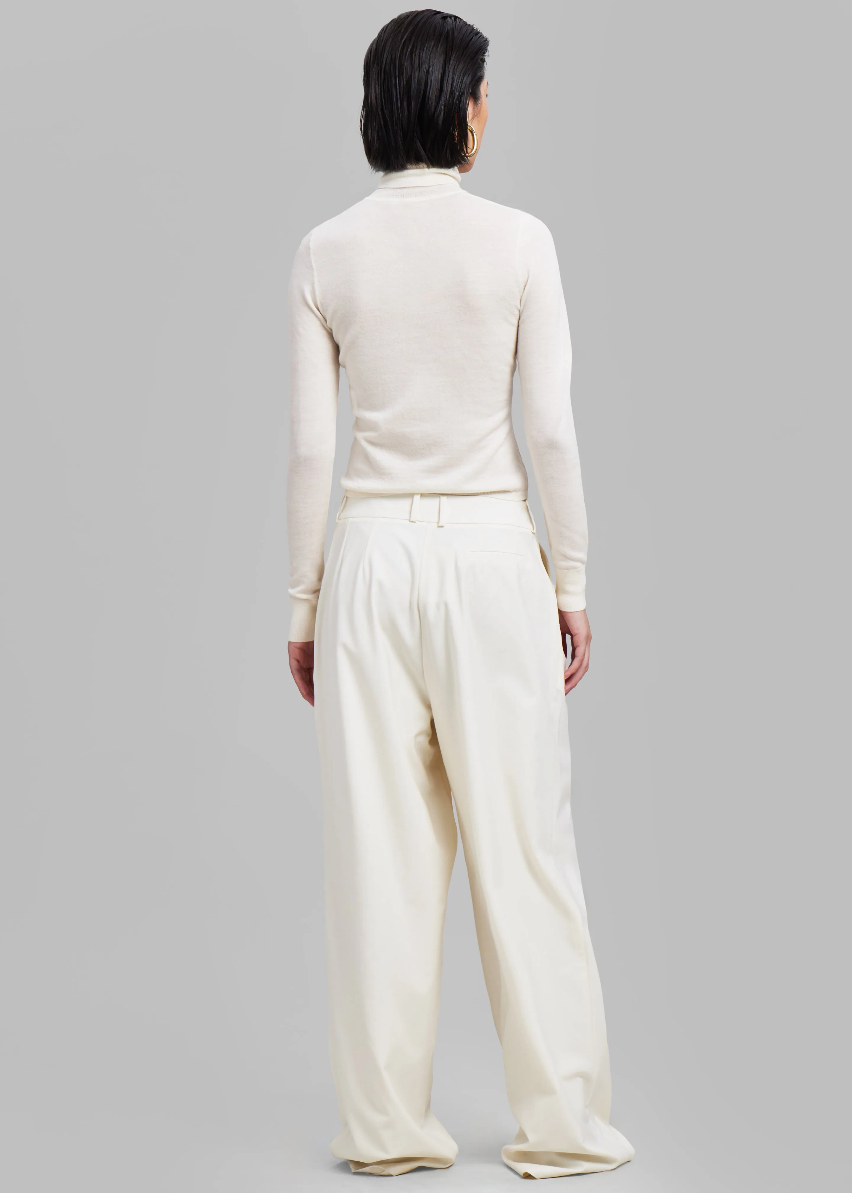 Ripley Pleated Trousers - Ivory