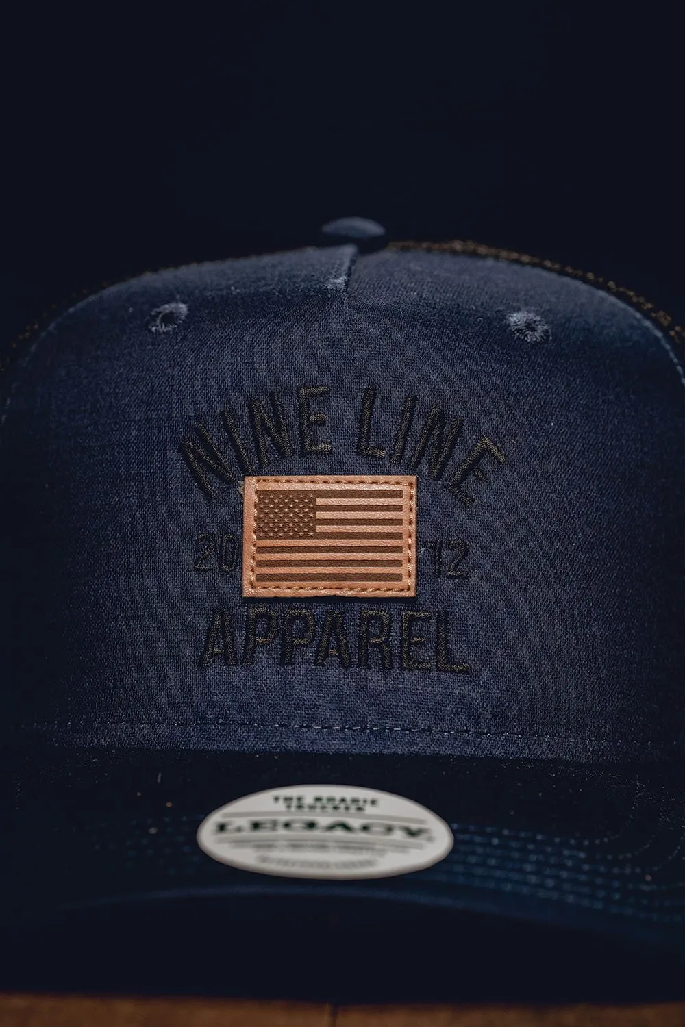 Roadie Trucker Hat Leather Flag Collection