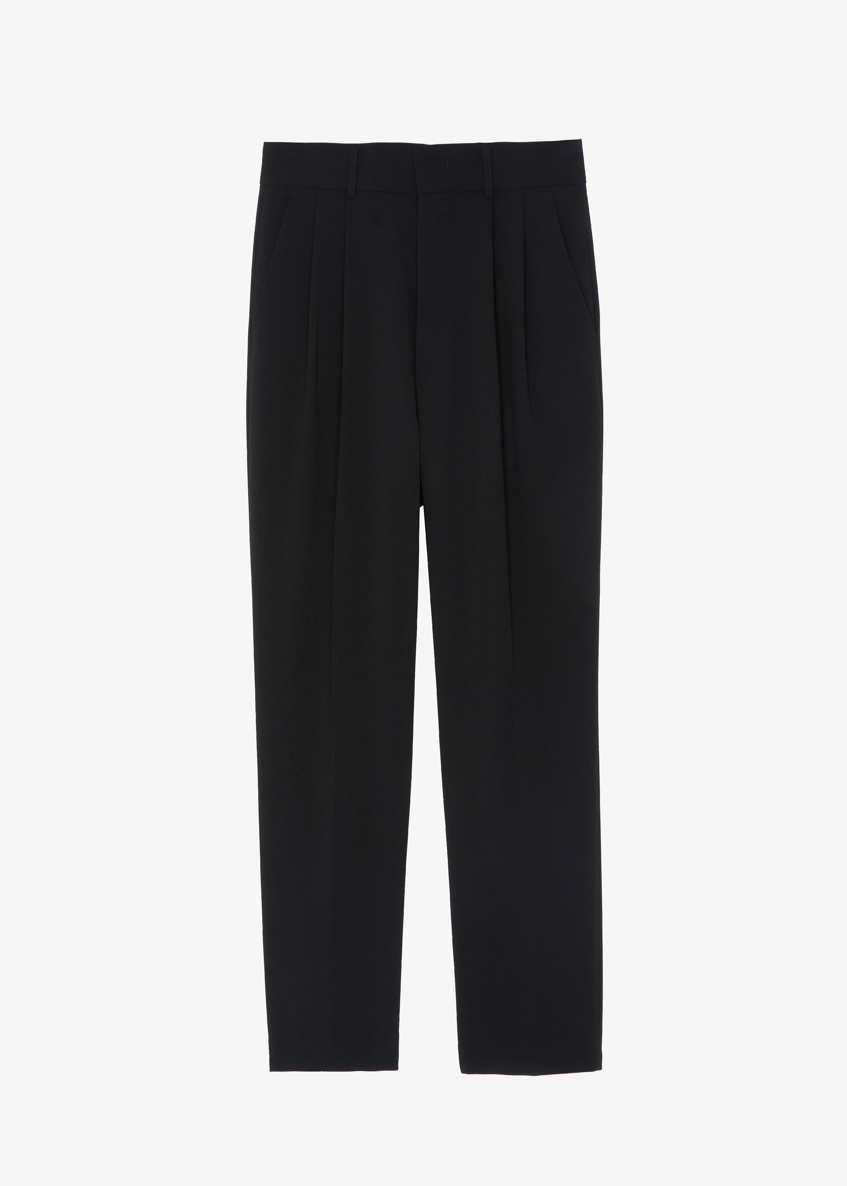 Russel Pleated Trousers - Black