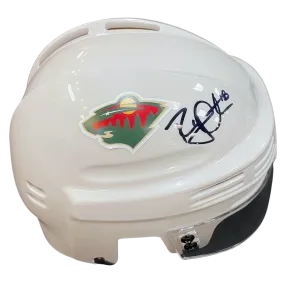 Ryan Carter Autographed Minnesota Wild Mini Helmet