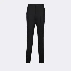 Satin-Banded Formal Trousers