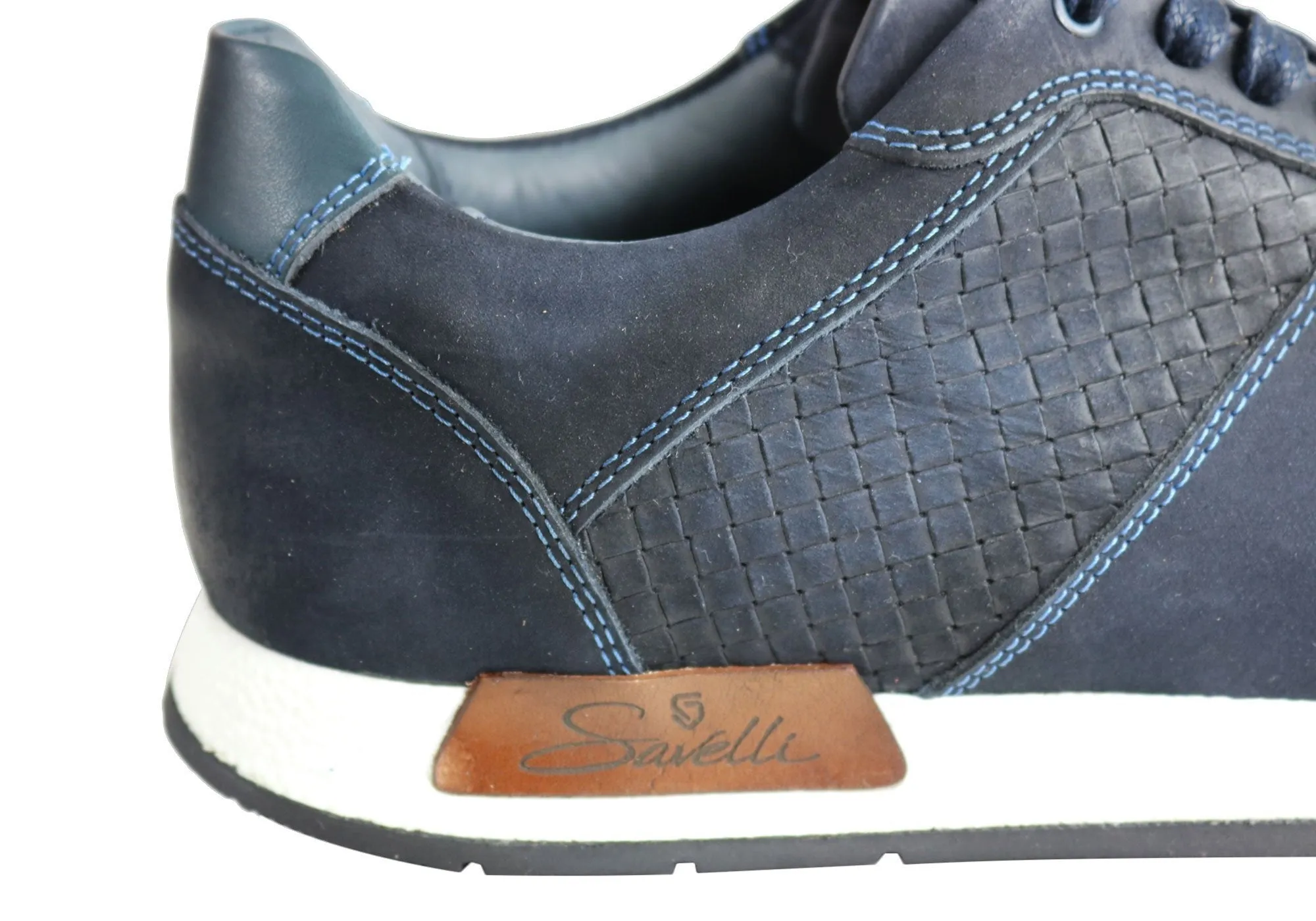 Savelli Holster Mens Leather Lace Up Casual Shoes Made In Brazil