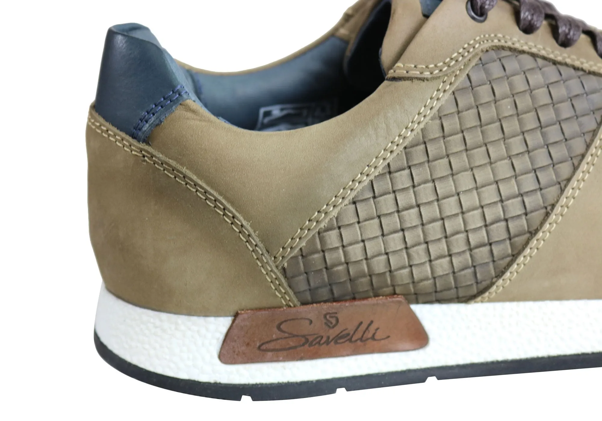 Savelli Holster Mens Leather Lace Up Casual Shoes Made In Brazil