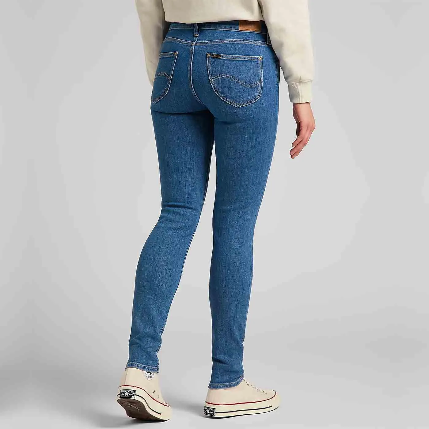 Scarlett Lee Retro Mod Skinny Denim Jeans Mid Lexi