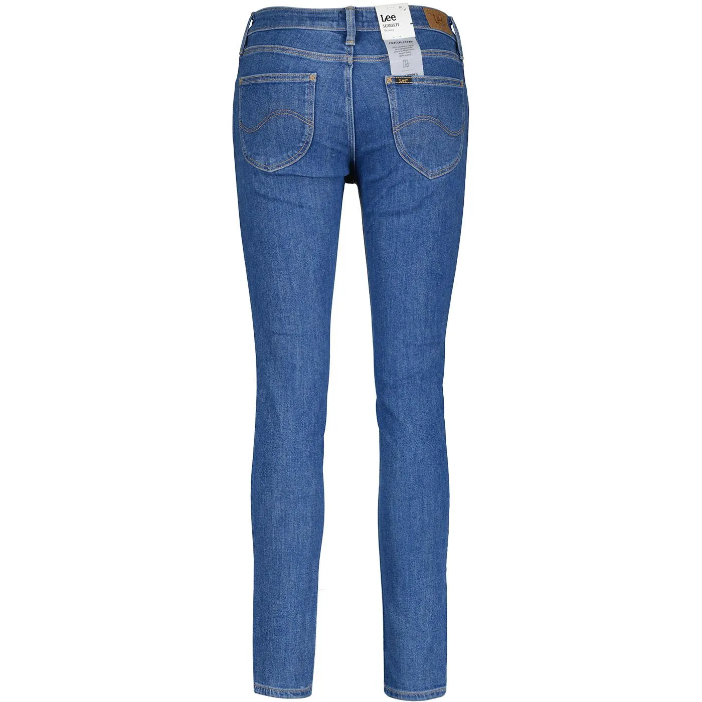 Scarlett Lee Retro Mod Skinny Denim Jeans Mid Lexi