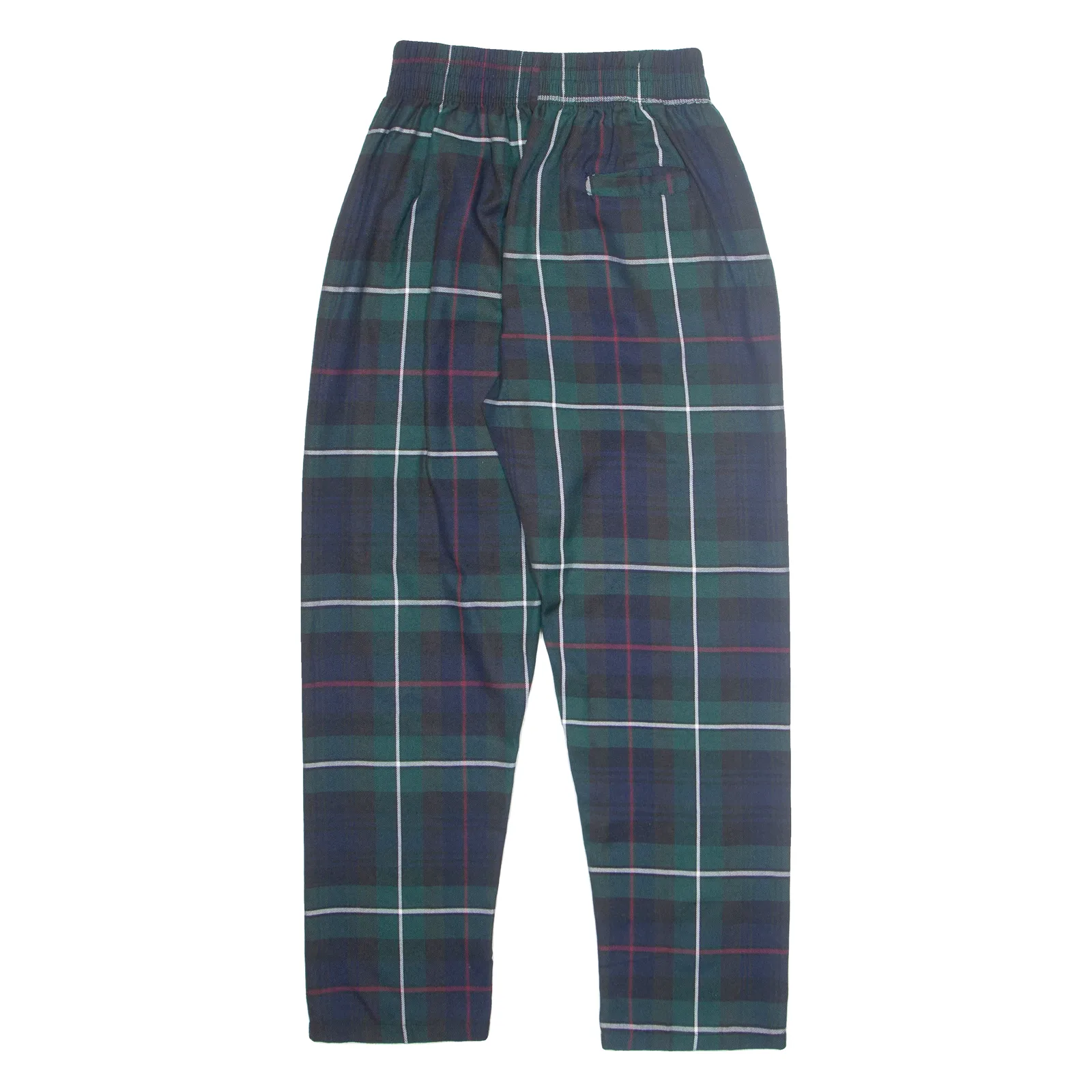 SCOT ISLAND Plaid Mens Trousers Green Regular Tapered W26 L28