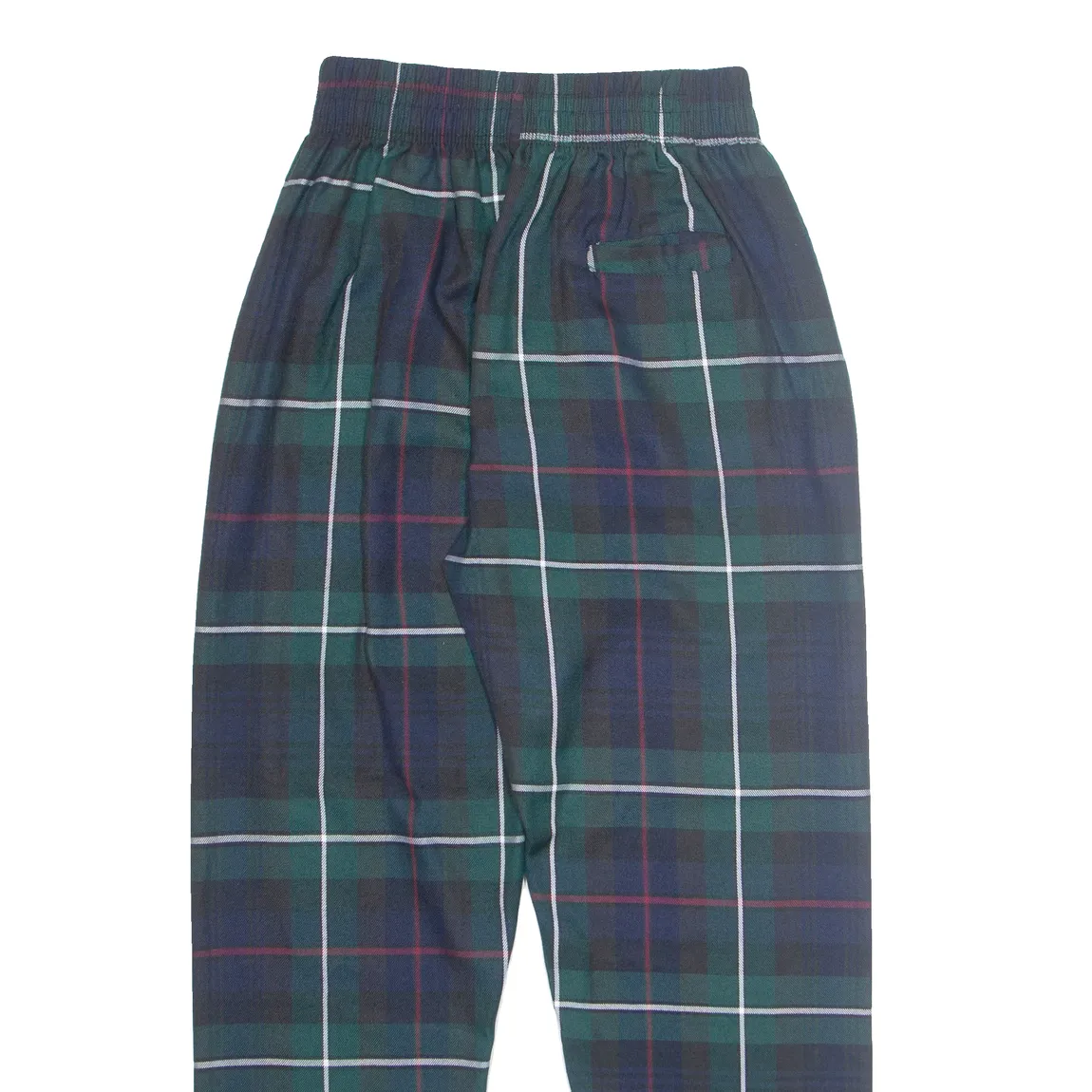 SCOT ISLAND Plaid Mens Trousers Green Regular Tapered W26 L28