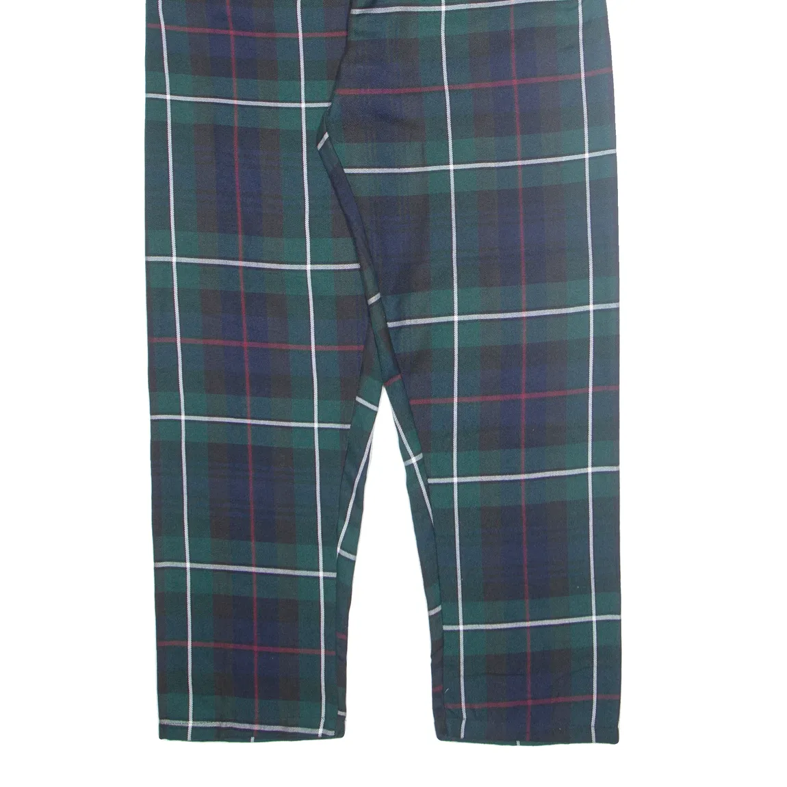 SCOT ISLAND Plaid Mens Trousers Green Regular Tapered W26 L28