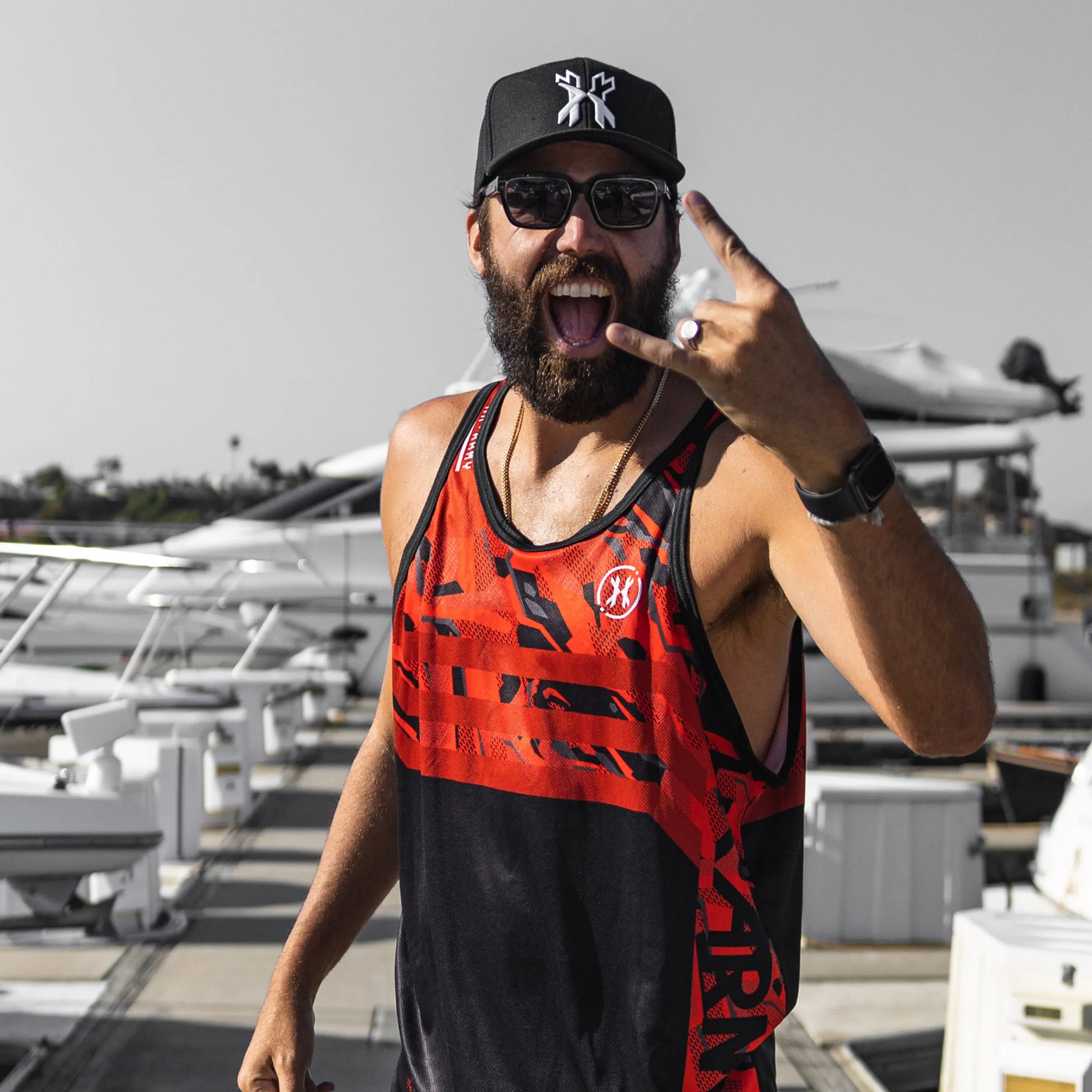 Shredded Red Tank Top DryFit