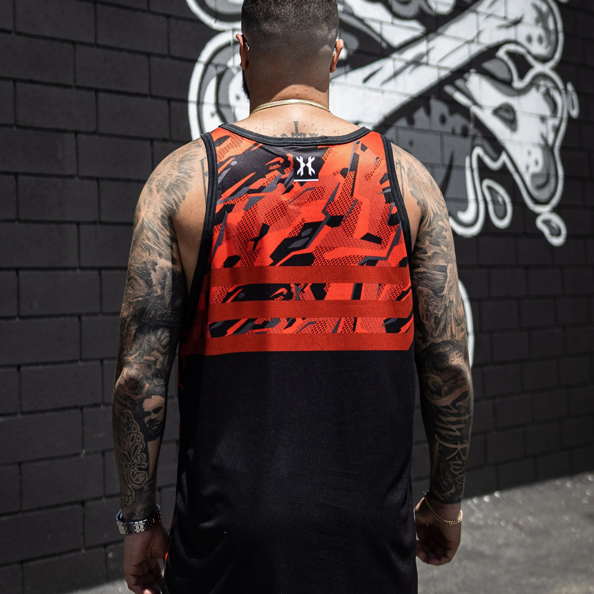 Shredded Red Tank Top DryFit