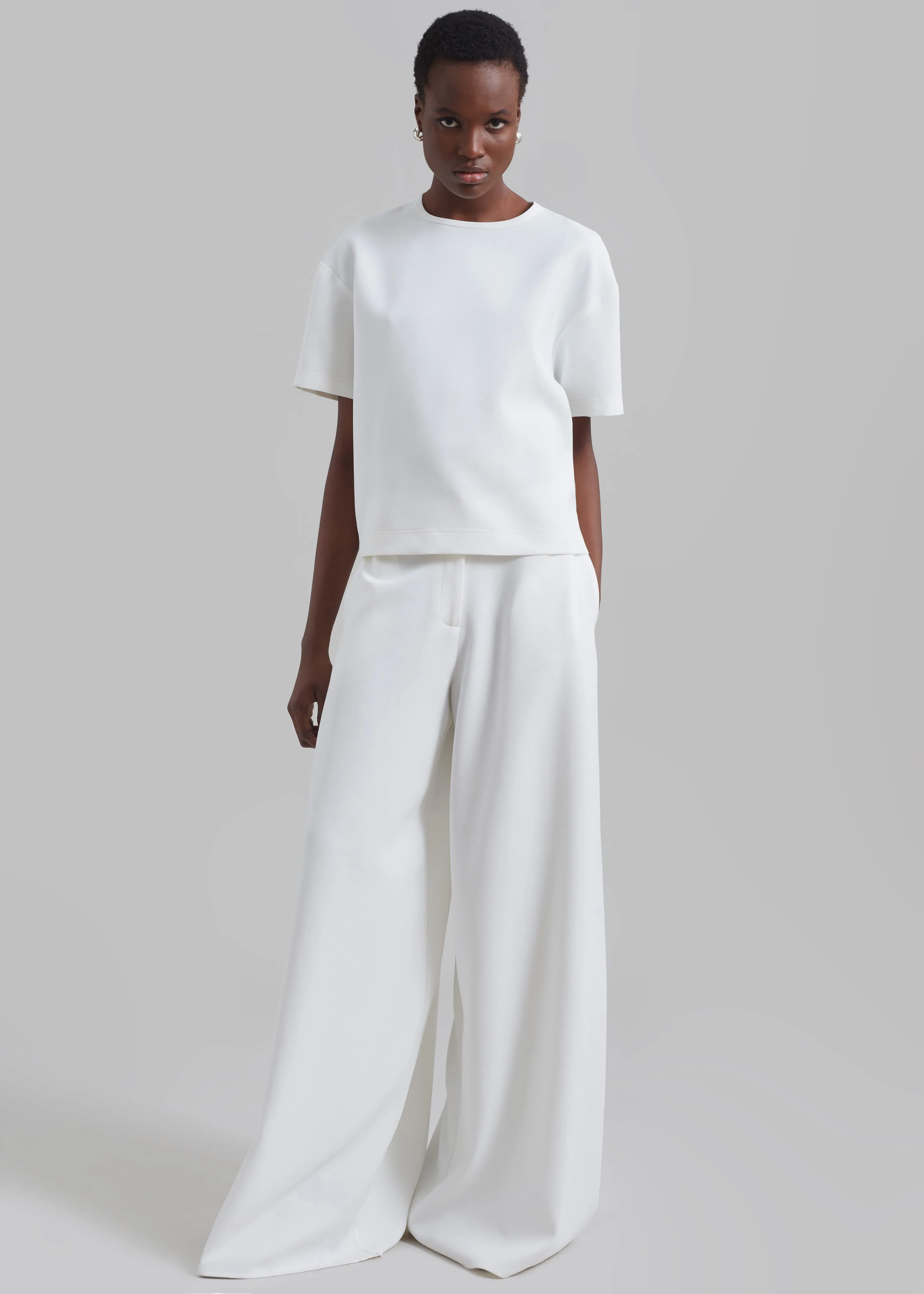 Sierra Wide Leg Trousers - White