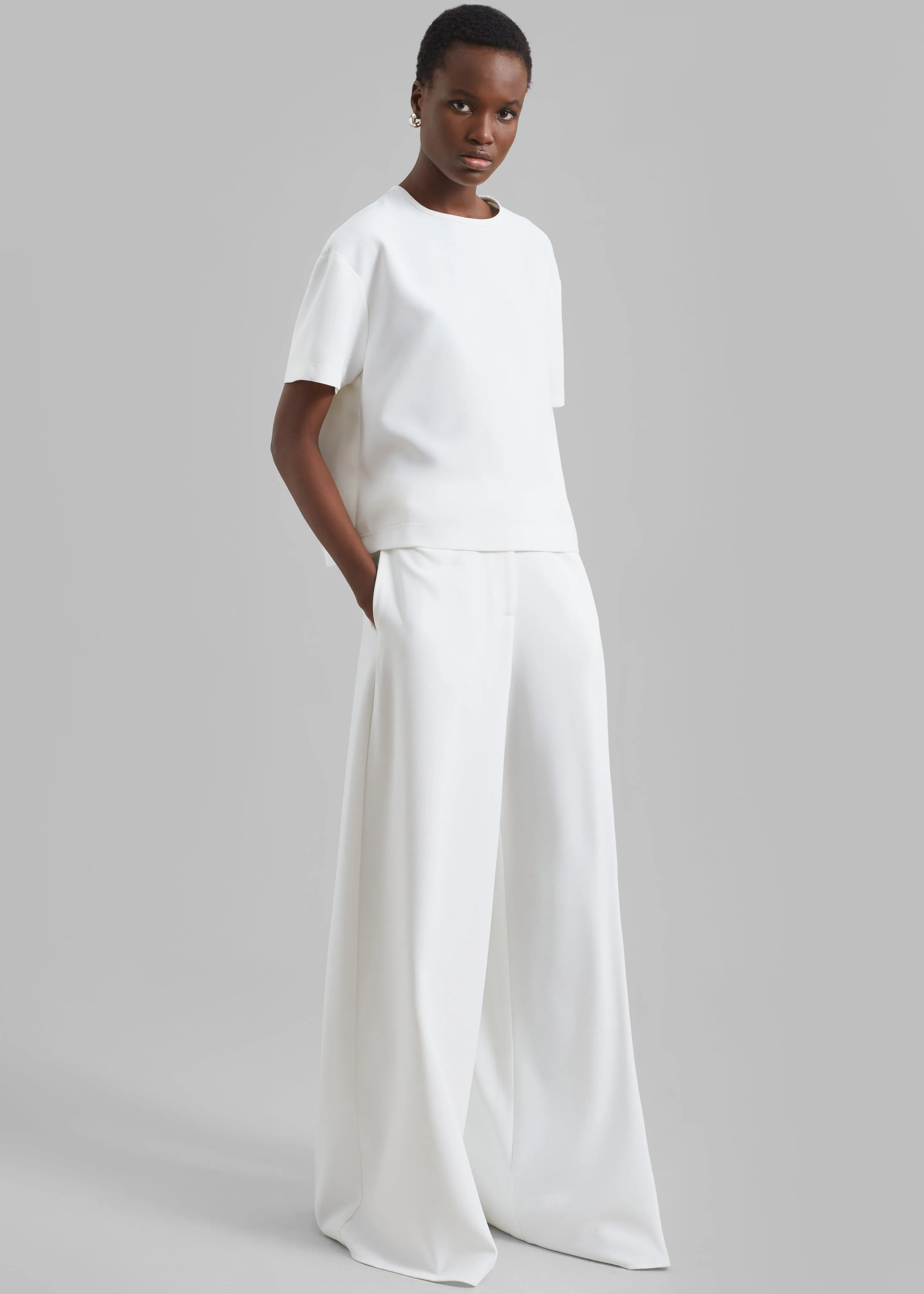 Sierra Wide Leg Trousers - White