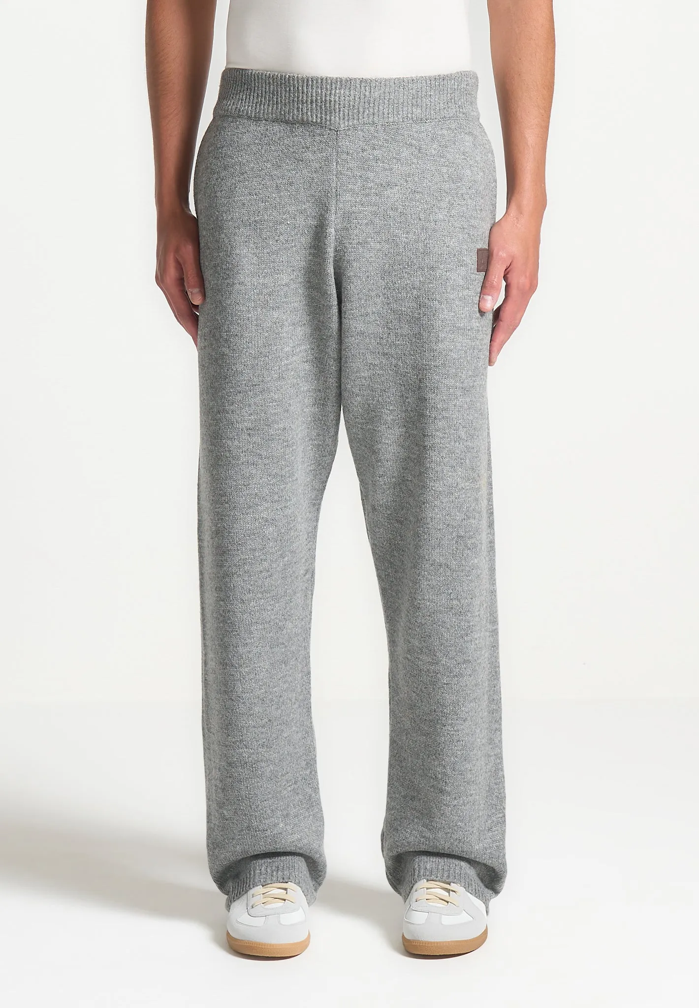 Signature Mohair-Blend Joggers - Grey