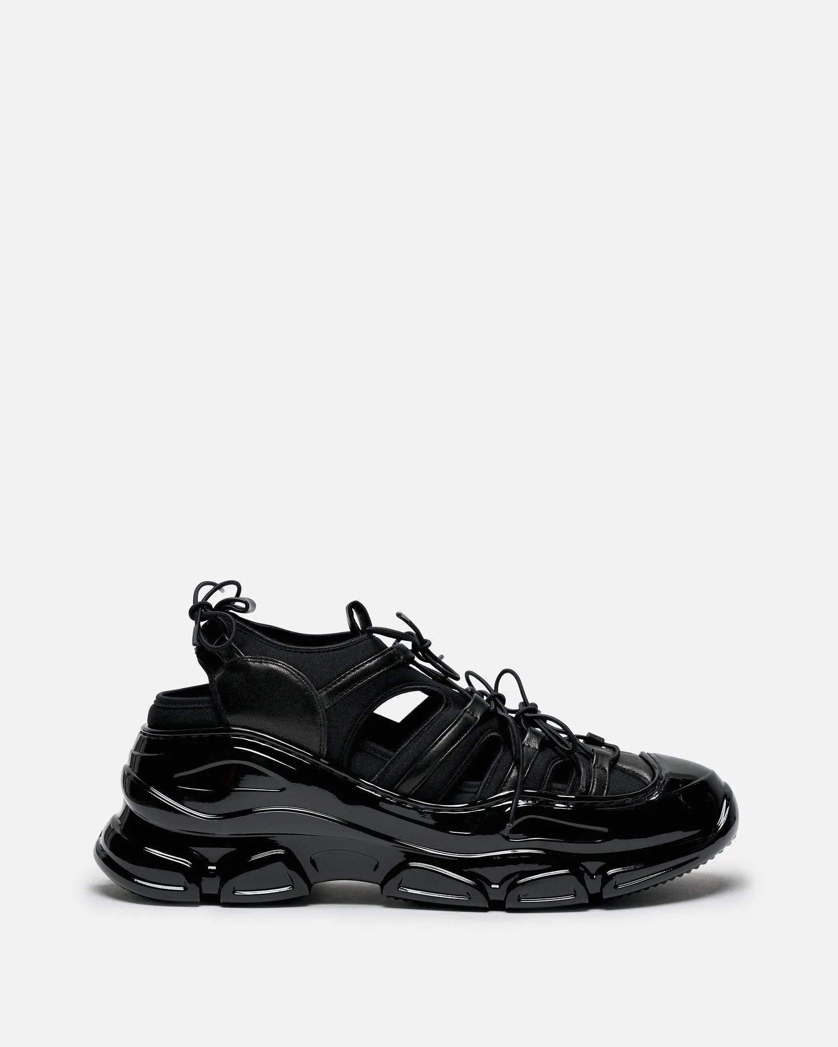 Simone Rocha Classic Tracker Trainers in Black Nappa