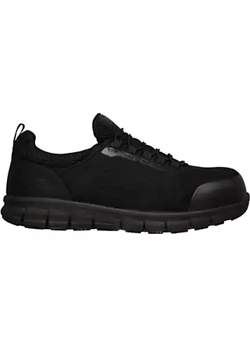 Skechers Mens Black Synergy Omat Trainers | Grattan