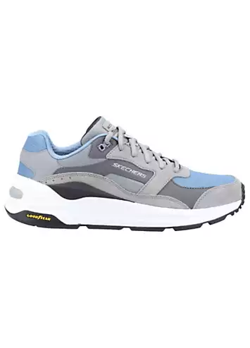 Skechers Mens Grey Global Jogger Trainers | Grattan