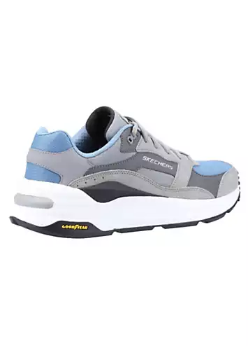 Skechers Mens Grey Global Jogger Trainers | Grattan